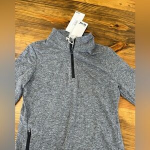 FEAT Half Zip Heather Grey Sweatshirt size XS